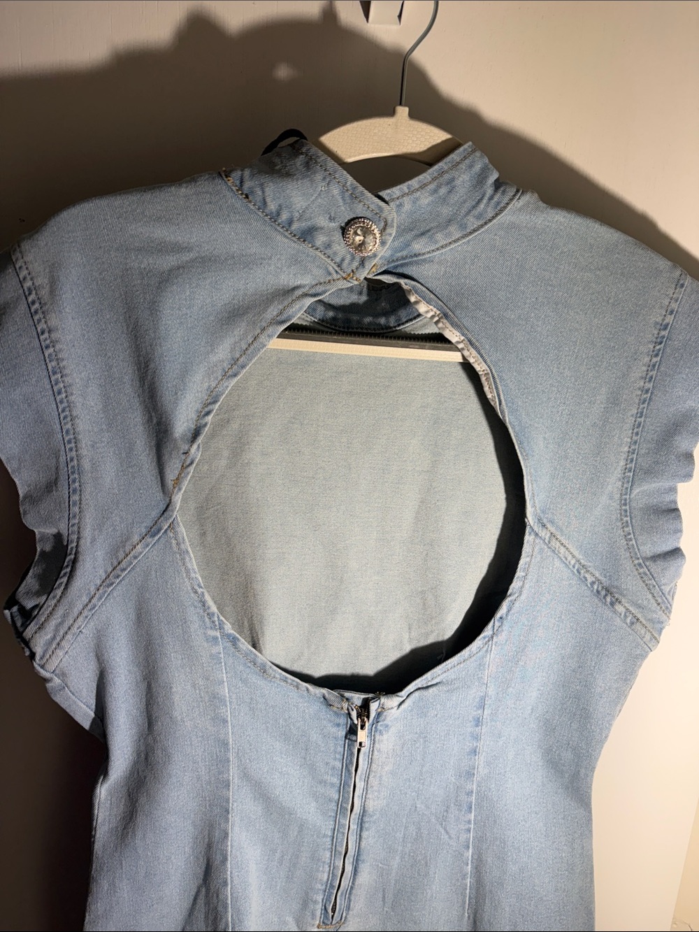 Denim Mini Dress - Picture 9 of 11